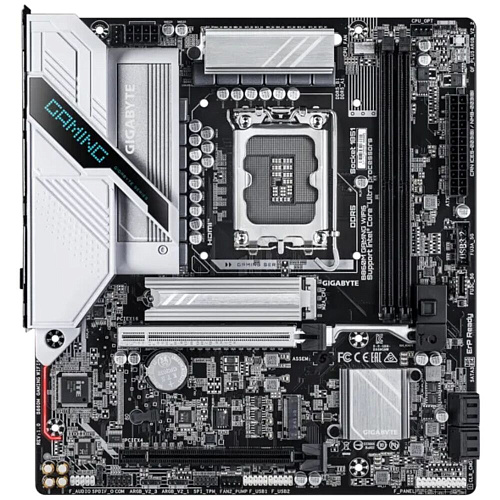 Материнская плата Gigabyte B860M Gaming WIFI6 B860 Soc-1851 4xDDR5, 4xSATA3, RAID, 2хM.2, 2xPCI-E16x, 3xUSB3.2, DP, HDMI, WiFi, 2.5Glan, mATX