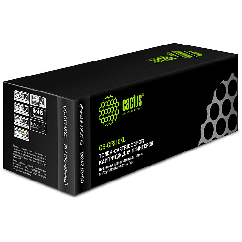Картридж Cactus CS-CF218XL CF218X черный (6000стр.) для HP LJ Pro M104a/M104W/ MFP M132snw/