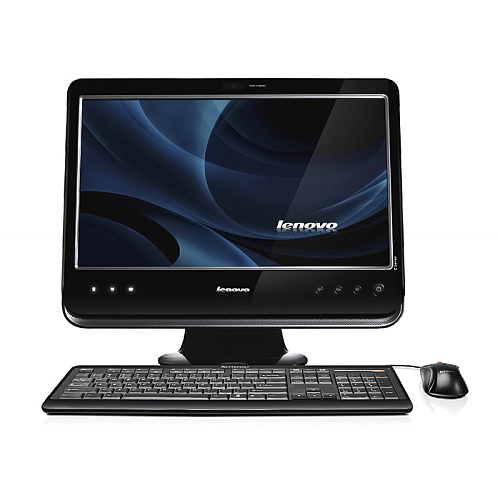 Моноблок Lenovo IdeaCentre C200 D525/2G/500Gb/WF/Cam/Win7 st моноблок Keyboard&Mouse 18.5" black