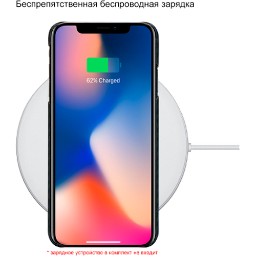 Чехол для Apple iPhone Xs Pitaka MagCase, черный\серый