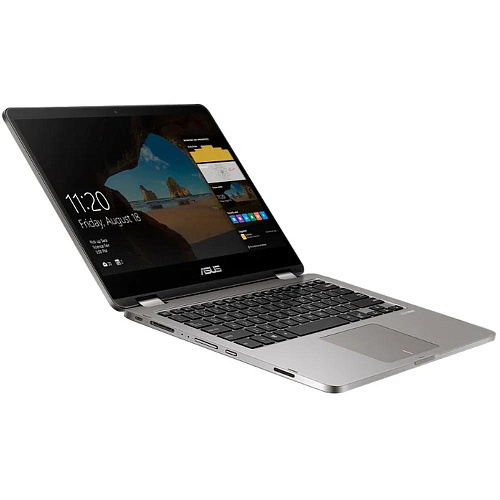 Ноутбук ASUS VivoBook Flip 14 TP401MA-BZ261T Celeron N4020/4Gb/128Gb SSD/14" HDTouch/Win10 Grey