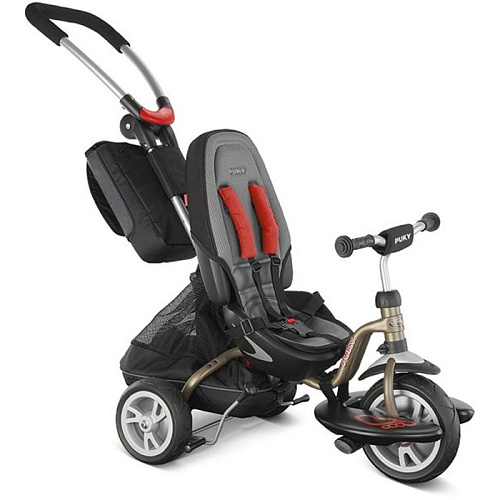 Велосипед трехколесный с ручкой Puky CAT S6 Ceety 2400 bronze бронзовый