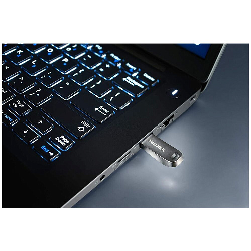 USB Flash накопитель 256Gb SanDisk CZ74 Ultra Luxe (SDCZ74-256G-G46) USB 3.2 Gen 1 Серебристый УЦЕНКА