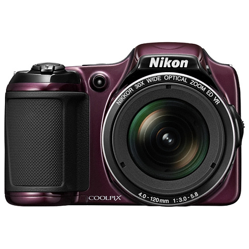 Компактная фотокамера Nikon Coolpix L820 Plum (16Mpx, 30x zoom, 3"LCD, SD/SDHC/SDXC)