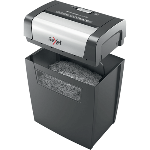 Уничтожитель бумаг Rexel Momentum X406 (секр.P-4)/фрагменты/6лист./15лтр./скобы