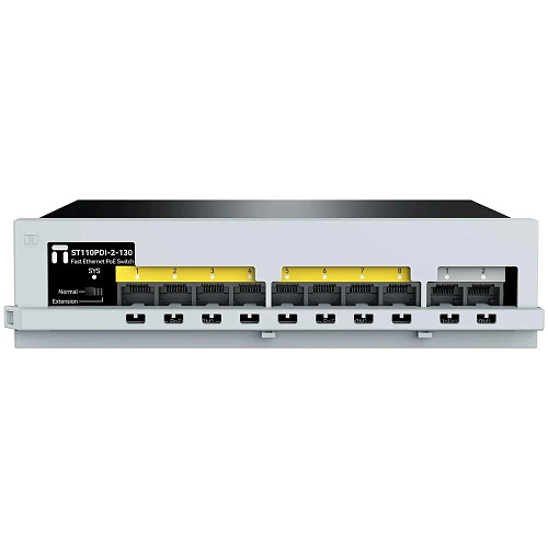 Коммутатор Netis ST110PDI-2-130 (L2) 10x100Мбит/с 8PoE+130W неуправляемый