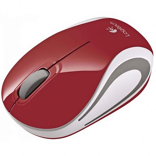 Мышь Logitech M187 Wireless Mini Mouse Red-White USB 910-002732