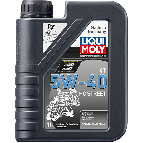 Масло моторное Motorbike 4T 5W-40 HC Street Liqui Moly 20750 1л