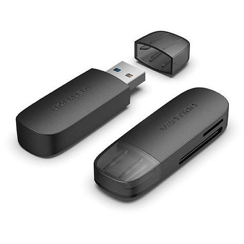 Card Reader Vention CLGB0 USB 3.0 SD+TF Черный