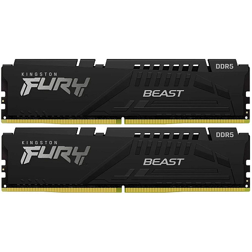 Модуль памяти DIMM 16Gb 2х8Gb DDR5 PC48000 6000MHz Kingston Fury Beast Black EXPO (KF560C36BBEK2-16)