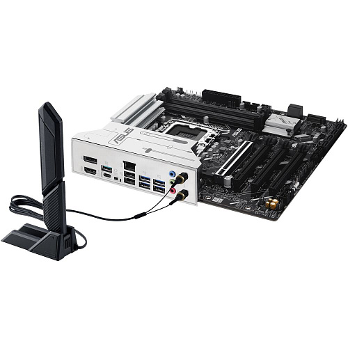 Материнская плата ASUS Prime Z890M-Plus WiFi Z890 Soc-1851 4xDDR5, 6xSATA3, RAID, 3хM.2, 4xPCI-E16x, 5xUSB3.2, 1xUSB3.2 Type C, DP, HDMI, WiFi, 2.5Glan, mATX