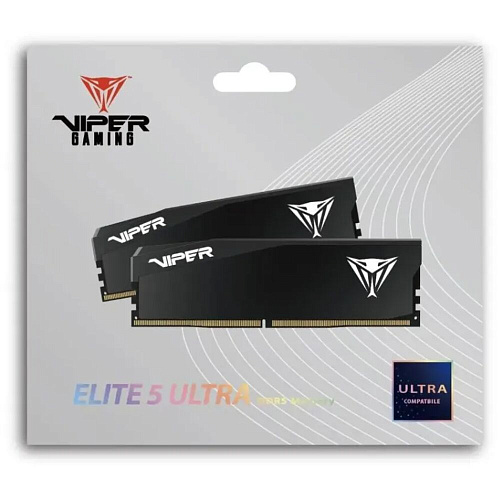 Модуль памяти DIMM 48Gb 2х24Gb DDR5 PC48000 6000MHz Patriot Memory Viper Elite 5 Ultra Black (VEU548G6028K)