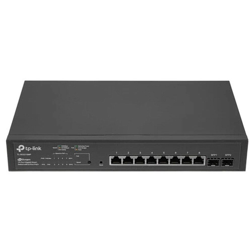 Коммутатор TP-LINK SG2210MP управляемый 8 портов 10/100/1000Мбит/с 8хPoE+