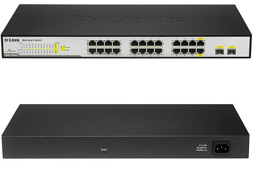 Сетевое оборудование 24-port Switch D-Link DGS-1224T/GE 24x10/100/1000Mbps,2 combo SFP Switch