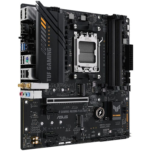Материнская плата ASUS TUF Gaming A620M-Plus WiFi A620 Socket AM5 4xDDR5, 4xSATA3, 2xM.2, 1xPCI-E16x, 2xUSB3.2, 2xDP, HDMI, WiFi, 2.5Glan, mATX