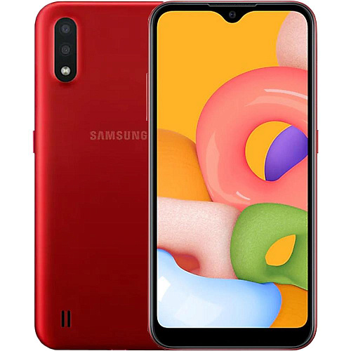 Смартфон Samsung Galaxy A01 SM-A015 16Gb красный