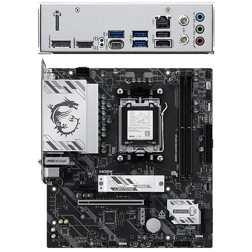 Материнская плата MSI B850M Gaming WiFi6E Socket-AM5 AMD B850 4xDDR5, 4xSATA3, RAID, 2xM.2, 1xPCI-E16x, 3xUSB3.2, 1xUSB3.2 Type C, DP, HDMI, WiFi, 2.5Glan, mATX