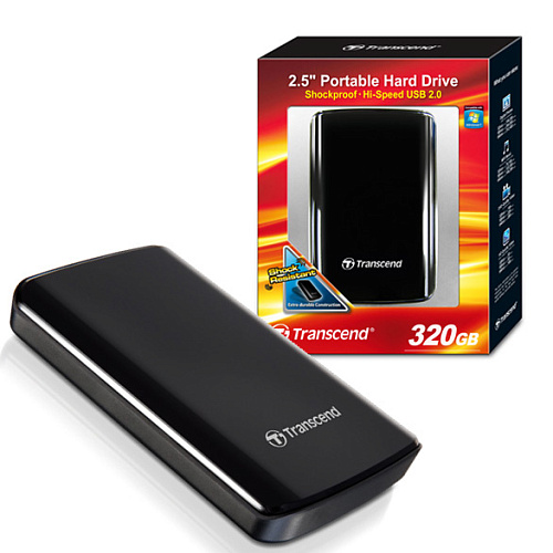 Внешний жесткий диск 2.5" 320Gb Transcend TS320GSJ25D2 USB2.0 5400rpm