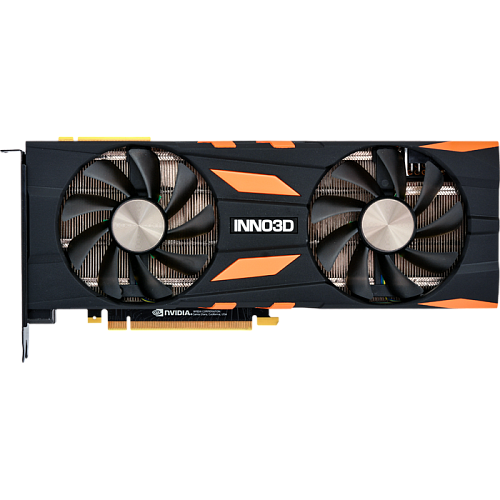Видеокарта Inno3D GeForce RTX 2080 8192Mb, Twin X2 N20802-08D6-1180633 1xHDMI, 3xDP, 1xUSB-C and Virtual-link  Ret
