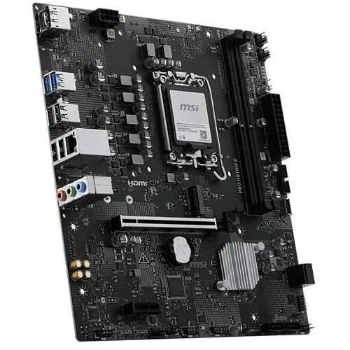 Материнская плата MSI Pro H810M-E H810 Soc-1851 2xDDR5, 4xSATA3, 1хM.2, 1xPCI-E16x, 2xUSB3.2, DP, HDMI, 2.5Glan, mATX