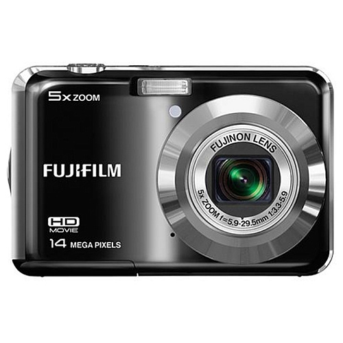 Компактная фотокамера FujiFilm FinePix AX600 black (14Mp, 5x zoom, 2.7"LCD, 720p, SD, AA)