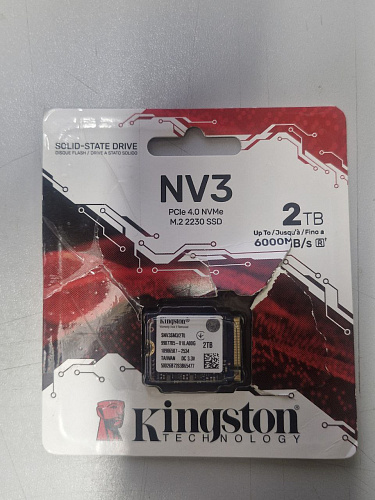 Внутренний SSD-накопитель 2000Gb Kingston NV3 SNV3SM3/2T0 M.2 2230 PCIe NVMe 4.0 x4 УЦЕНКА
