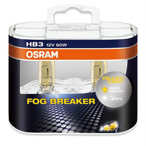 Автомобильная лампа HB3 60W Fog Breaker 2 шт. OSRAM
