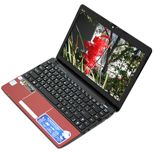 Нетбук Asus EEE PC 1215N Red Atom-D525/2Gb/500Gb/nVidia ION 2/12,1"HD/WiFi/BT/cam/5200mAh/Win7 HP