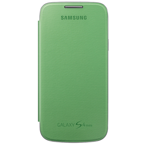 Чехол для Samsung I9190\I9192\I9195 Galaxy S4 mini Flip Cover зеленый с желтым
