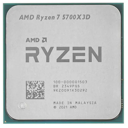 Процессор AMD Ryzen 7 5700X3D, 3.0ГГц, (Turbo 4.1ГГц), 8-ядерный, L3 96МБ, Сокет AM4, BOX
