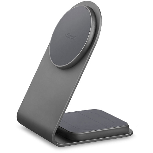 Беспроводная зарядная панель 2 в 1 Для IPhone, Airpods uBear Stellar Dual 20W Grey