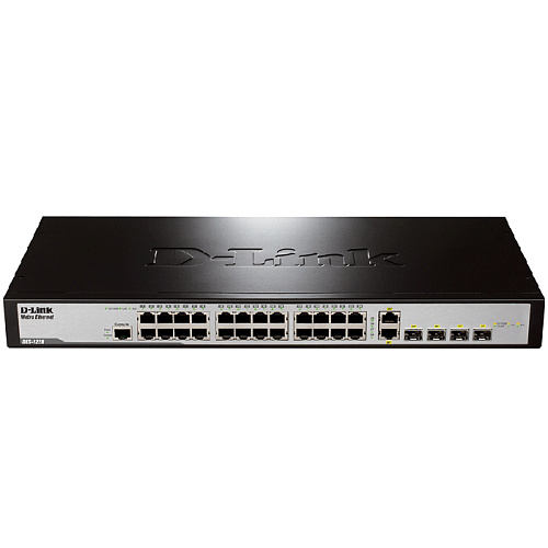 Коммутатор D-Link DES-1228/ME управляемый 24xLAN 2xGbLAN 2xSFP