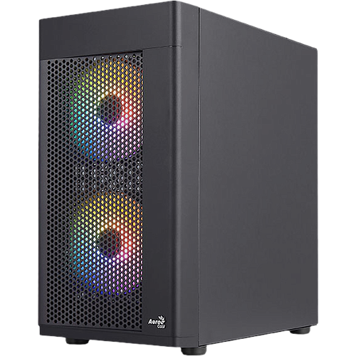 Корпус MicroATX Minitower AeroCool HEXFORM-G-BK-v2 RGB Black