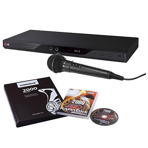 Плеер DVD LG DKS-2000H черный (караоке)