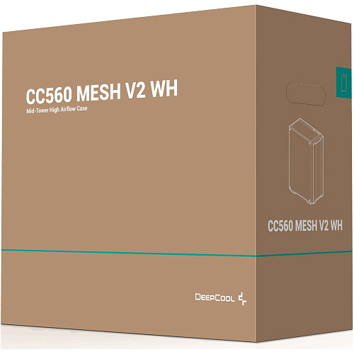 Корпус ATX Miditower Deepcool CC560 MESH V2 WH ARGB White