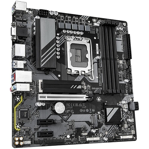 Материнская плата Gigabyte B760M DS3H GEN5 B760 Socket-1700 4xDDR5, 4xSATA3, RAID, 2xM.2, 1xPCI-E16x, 3xUSB3.2, 1xUSB3.2 Type C, D-Sub, 2xDP, HDMI, 2.5Glan, mATX УЦЕНКА