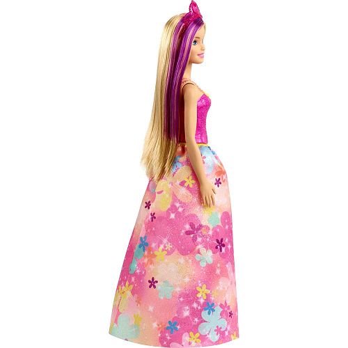 Кукла Mattel Barbie Принцесса GJK12/GJK13 блондинка, розовый топ