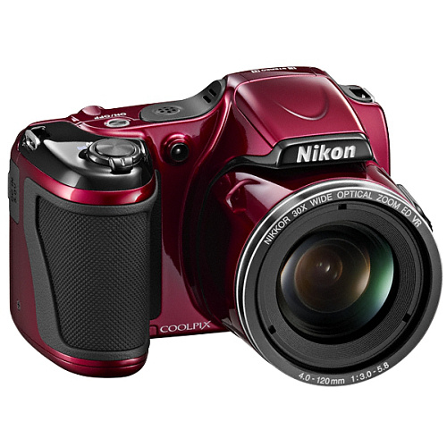 Компактная фотокамера Nikon Coolpix L820 Red (16Mpx, 30x zoom, 3"LCD, SD/SDHC/SDXC)