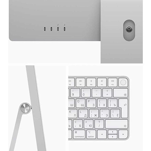 Моноблок Apple iMac 24" 2021 M1/8-Core/8GB/256GB Silver MGPC3RU/A