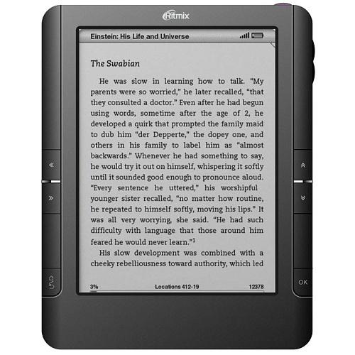 Электронная книга Ritmix RBK-650 черный