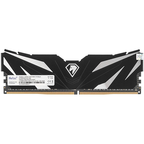 Модуль памяти DIMM 8Gb DDR4 PC25600 3200MHz Netac Shadow II (NTSWD4P32SP-08K) Black