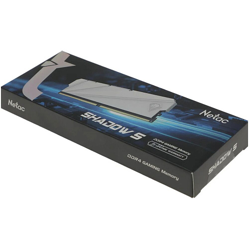 Модуль памяти DIMM 8Gb DDR4 PC25600 3200MHz Netac Shadow S (NTSSD4P32SP-08W) White