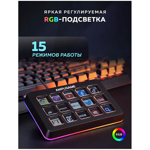 Панель для стриминга Fifine Visualization Keyboard D6