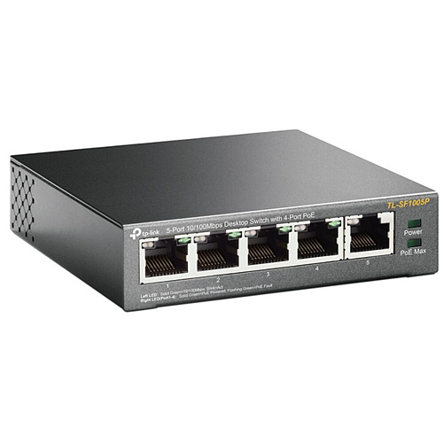 Коммутатор TP-LINK TL-SF1005P неуправляемый 5 портов 10/100Мбит/с PoE