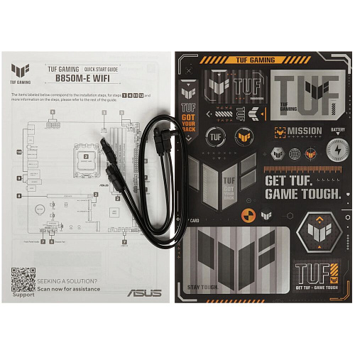 Материнская плата ASUS TUF Gaming B850M-E WiFi B850 Socket AM5 4xDDR5, 4xSATA3, RAID, 3xM.2, 2xPCI-E16x, 3xUSB3.2, 1xUSB3.2 Type C, DP, HDMI, WiFi, 2.5Glan, mATX