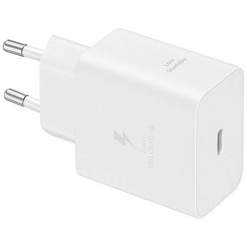 Сетевое зарядное устройство Samsung EP-T4511 45W Type C+ cable, белое