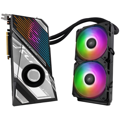 Видеокарта ASUS GeForce RTX 4090 24576Mb, Strix LC Gaming OC 24G (ROG-Strix-LC-RTX4090-O24G-Gaming) 2xHDMI, 3xDP, Ret