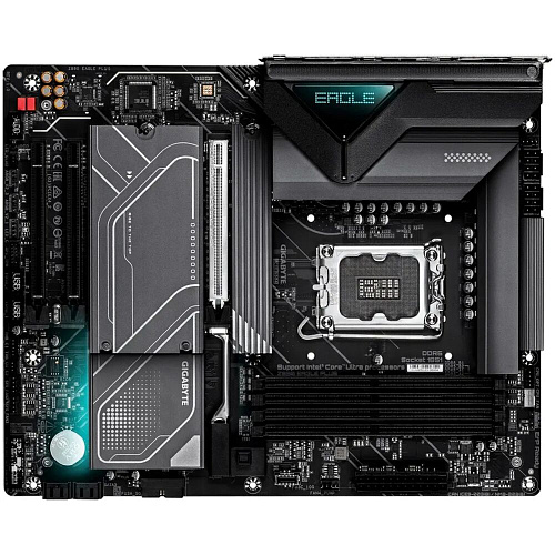 Материнская плата Gigabyte Z890 Eagle Plus Z890 Soc-1851 4xDDR5, 4xSATA3, RAID, 4хM.2, 3xPCI-E16x, 5xUSB3.2, 1xUSB3.2 Type C, DP, 2.5Glan, ATX