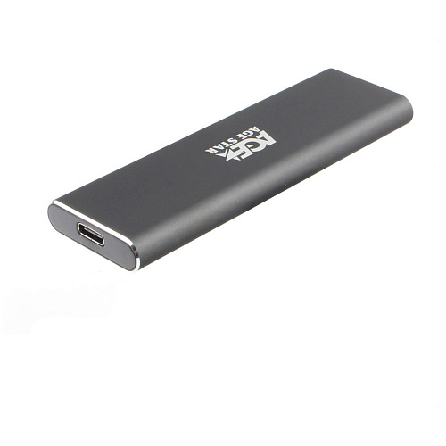 Корпус для SSD AgeStar 3UBNF1C M.2 NGFF (B-key), USB3.0 Type C Gray
