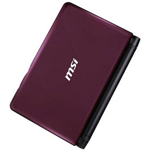Нетбук MSI Wind U180-031RU Atom N2800/2Gb/320Gb/UMA/10.1"/Cam/WF/6cell/Win7 St/Purple